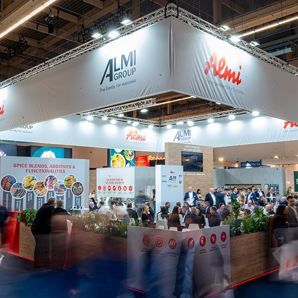Messestand IFFA 2025 Foto des Almi Messestandes bei der IFFA 2025